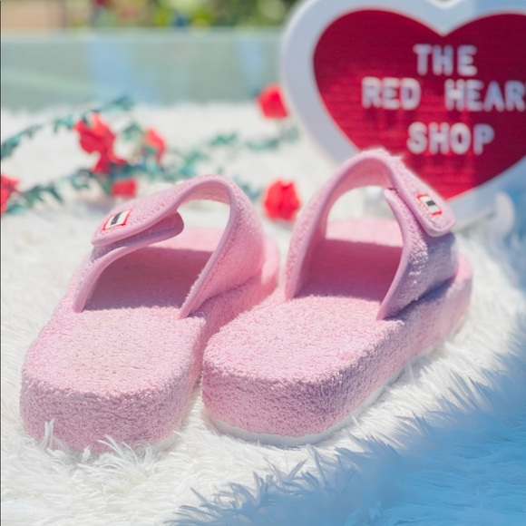 NEW | Hunter Terry Towelling Beach Platform Adjustable Slides - Picture 6 of 9